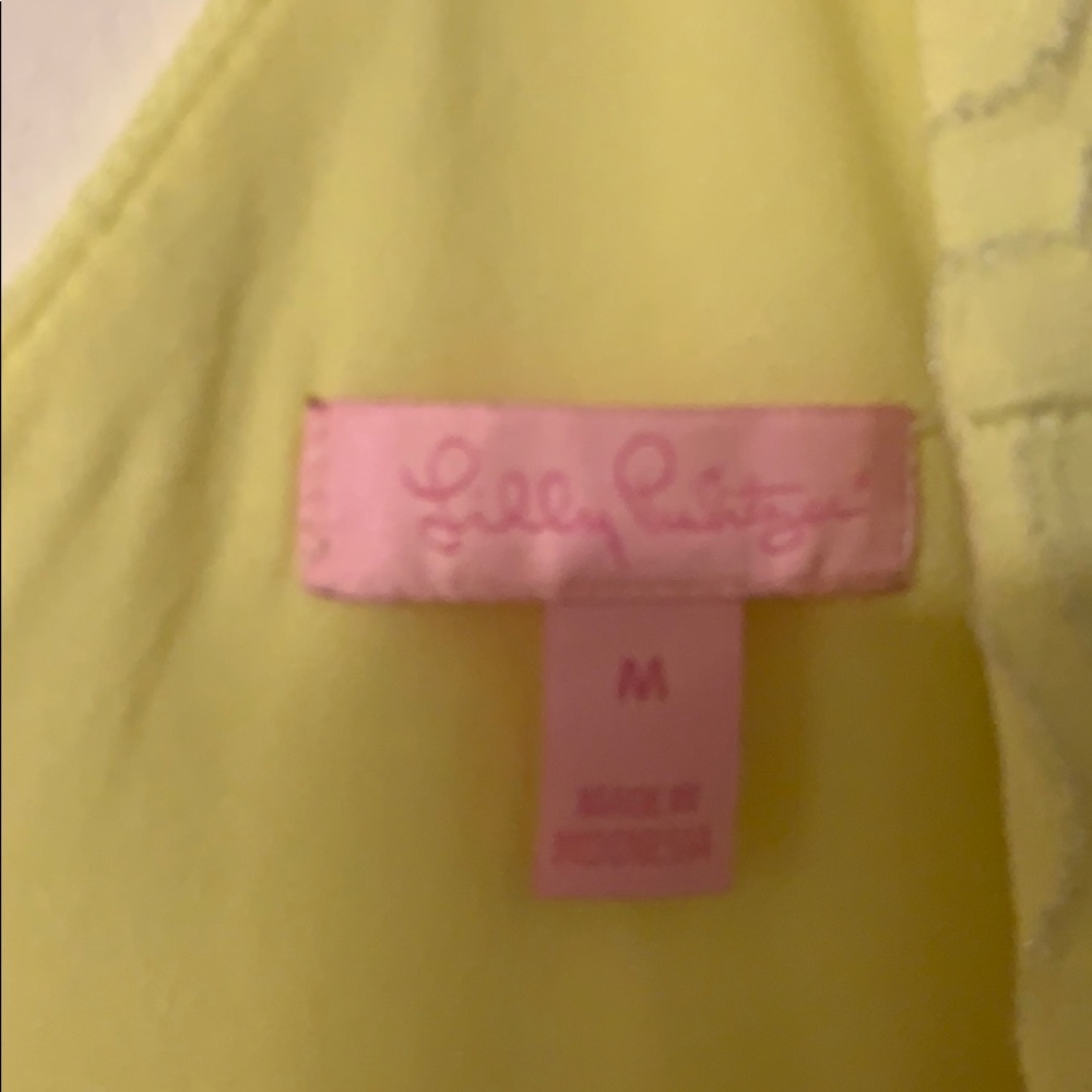 Lilly Pulitzer Yellow Stretch Shift - image 3